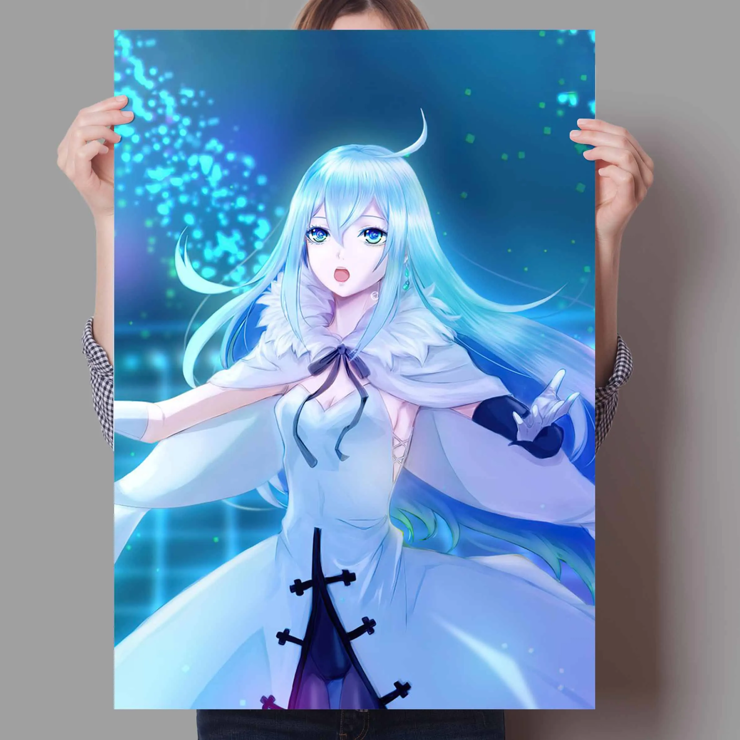 Плакат из аниме Weiwei-композиция флюорита скандинавский ретро холст картина на