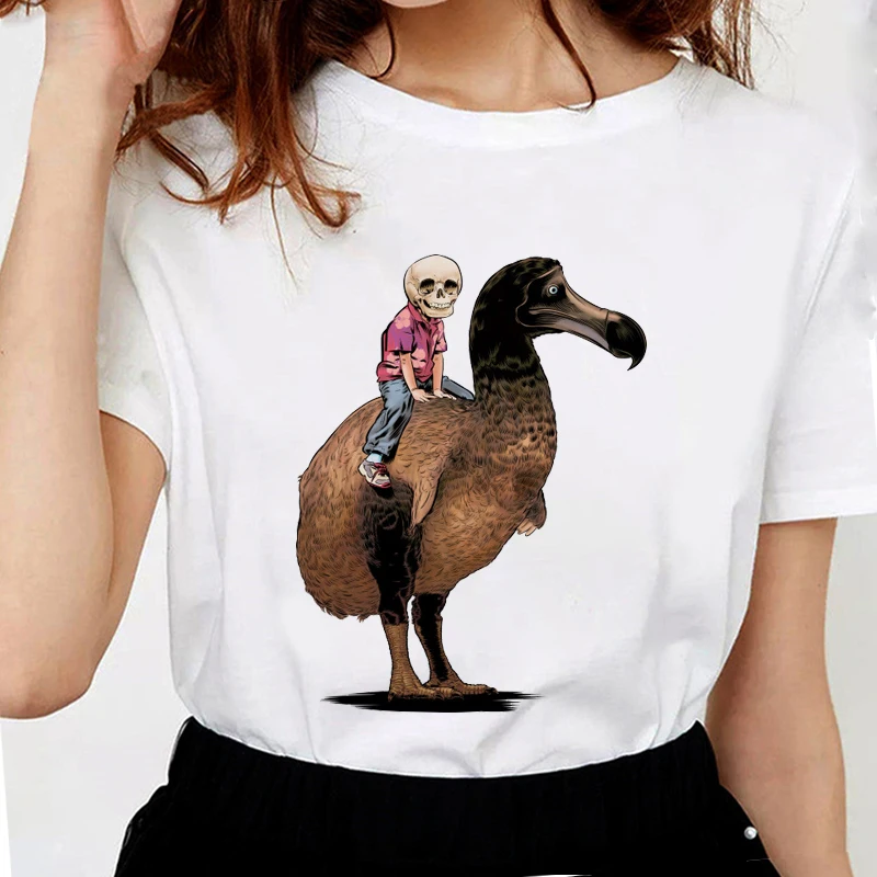 Футболка Dodo женская с принтом животных смешная милая рубашка графическим мягкий