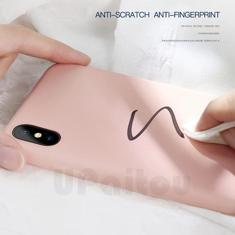 UPaitou однотонный силиконовый чехол для Xiaomi Redmi K20 7A Note 7 6 Pro Mi Mix 3 2 s милый мягкий