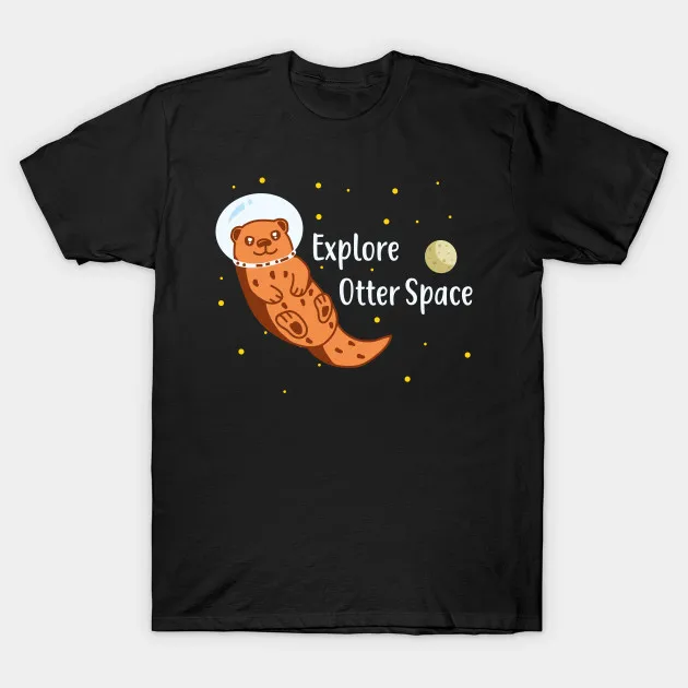 Мужская футболка Explore ore Otter Space Футболка женская | одежда