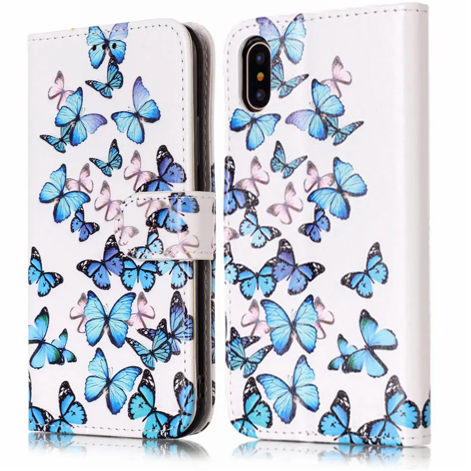 Роскошный чехол для iPhone X XS XR 11 Pro Max 8 7 Plus 6 6S 5 5S SE милый кошелек с карманом для карт Ретро мраморный Azale чехол с бабочкой E01G