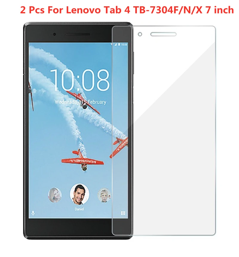 

2 шт. закаленное стекло для планшета Lenovo Tab 4 7,0 ТБ-7304 ТБ-7304F TB-7304X 7 дюймов прозрачная защитная пленка