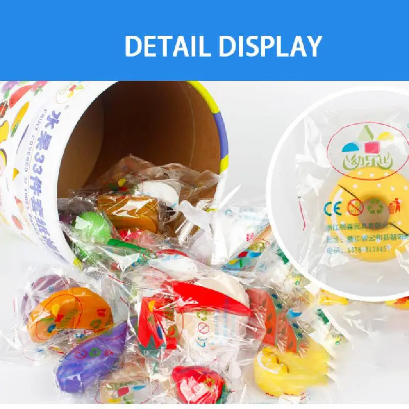 

33pcs Children's Educational Early Education Play House Wooden Toys Simulation Fruits And Vegetables Cut Music Boxed Gifts