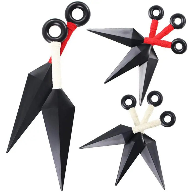 Anime Hokage Ninja Hatake Kakashi Uchiha Sasuke Kunai Shuriken Cosplay Accessories Props Weapons Halloween Child Gifts | Тематическая