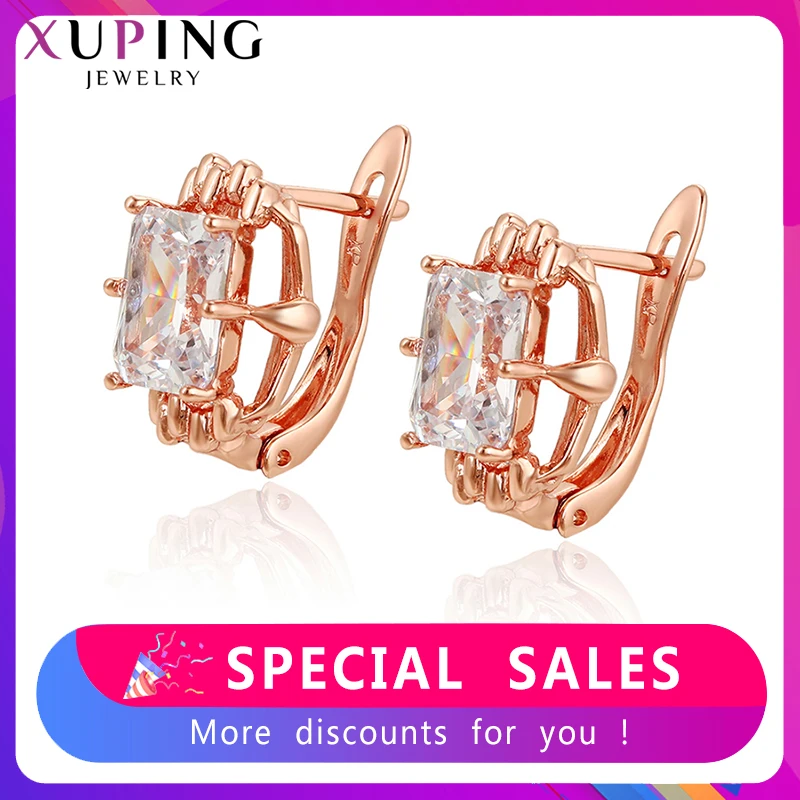 Серьги кольца Xuping популярные ювелирные изделия изысканный тренд подарок на день