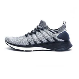 Серый Xiaomi Mijia Sneaker 3 Мужская обувь для бега 3D система блокировки рыбьей кости Вязание верхней части вамп амортизация PK Mijia 2 спортивная обувь - Цвет: Серый