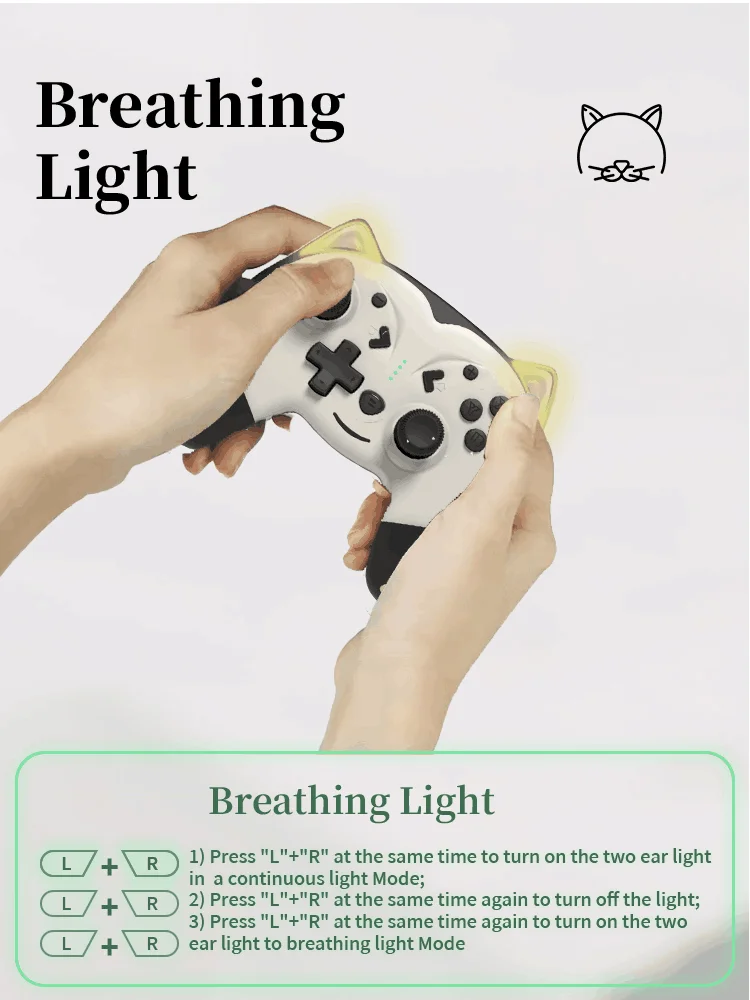 Беспроводной контроллер DATA FROG совместимый с Nintendo Switch многофункциональная