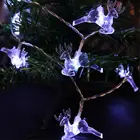 СВЕТОДИОДНАЯ Гирлянда в форме оленя, Рождественский праздничный декоративный светильник в форме лося, оленя для украсветильник нового года на окне