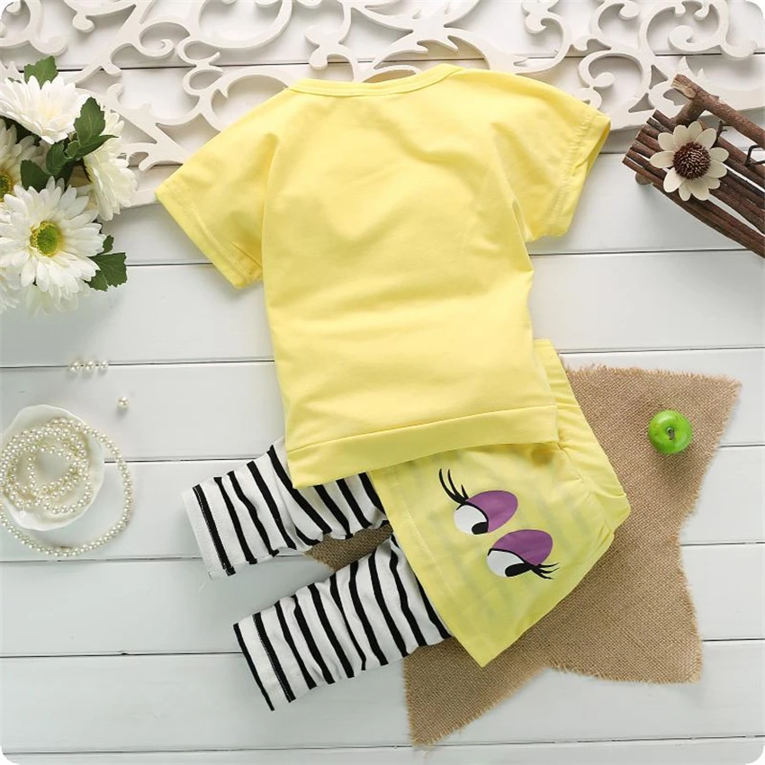 TZCZX/Новые летние комплекты для маленьких девочек модный костюм с рисунком детей