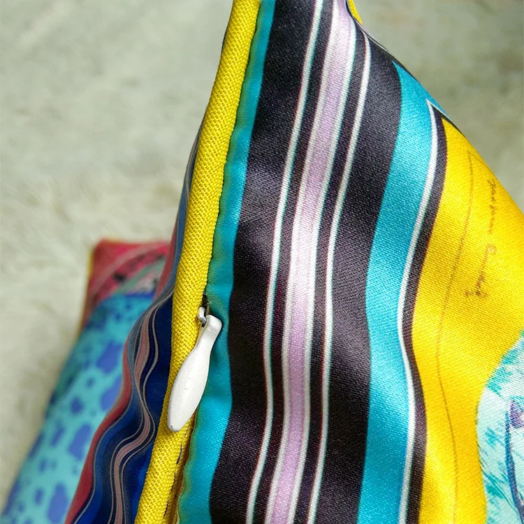 Роскошный Золотой Новый Модный высококачественный Шелковый чехол для подушки с