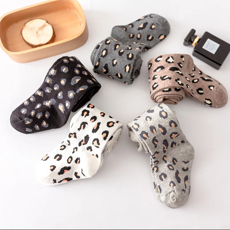 Medias de algod&oacute;n para ni&ntilde;as de moda estampado de leopardo pantimedias para ni&ntilde;os peque&ntilde;os medias primavera oto&ntilde;o ni&ntilde;as medias 3-12Y leotardos bebe ni&ntilde;a medias para beb&eacute; leotardos ni&ntilde;a invierno medias bebe ni&ntilde;a-4