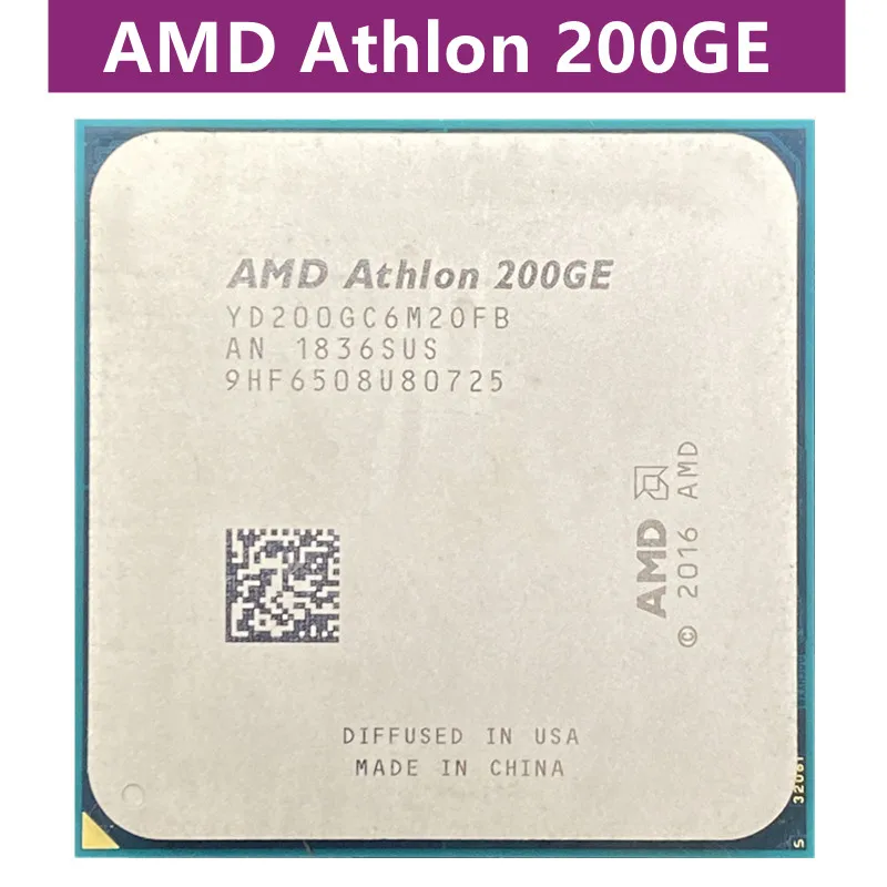 Процессор AMD Athlon 200GE X2 3 2 ГГц двухъядерный четырехпоточный процессор YD200GC6M2OFB /