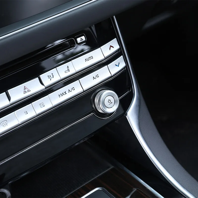

For Jaguar F-pace XE XF 2015-20 Aluminum alloy Central Control Volume Knob Ring Decorative Cover Car interior accessories