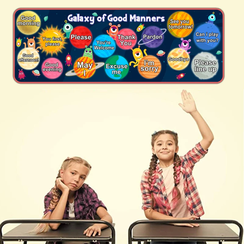100*37 см наклейки на стену для детей английском языке и слоган Плакаты детский сад