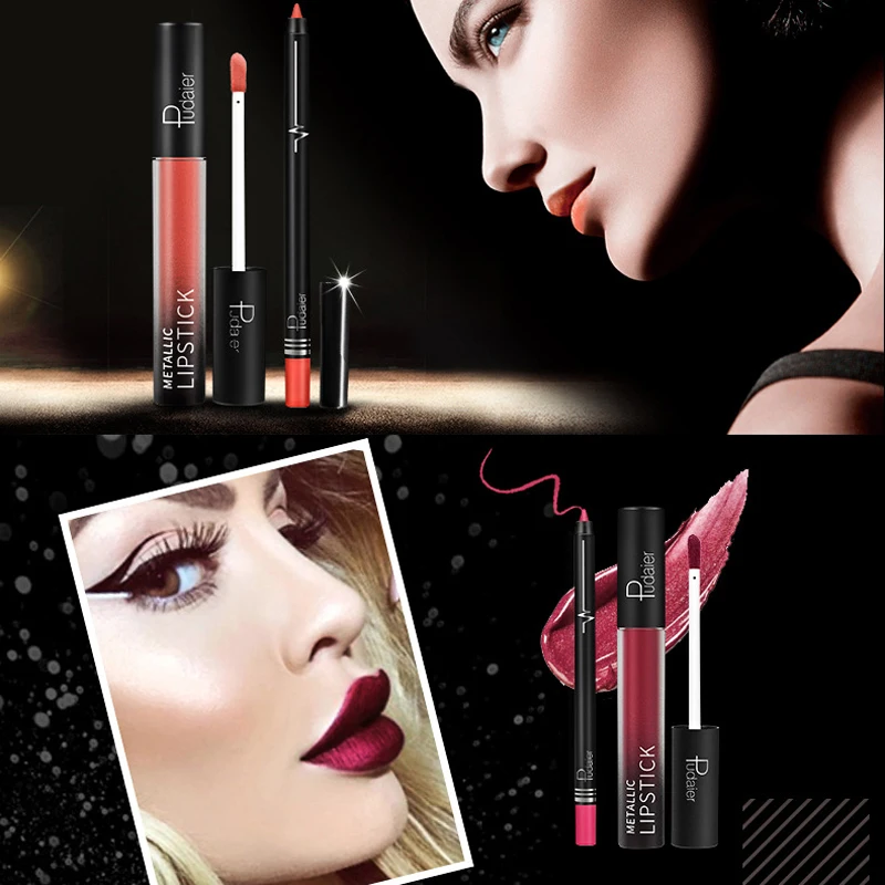 26 цветов жидкая губная помада матовый макияж водонепроницаемый 2 шт. для губ