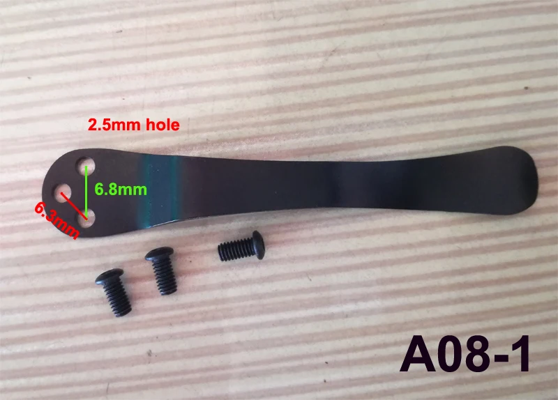 5 шт./лот 11 мм * 64 карманный зажим складные ножи Зажим фонарик Byrd C81 или EDC