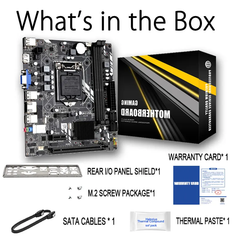 H61 motherboard LGA 1155 материнская плата пк socet сокет LGA1155 комплект DDR3 поддержка разъема