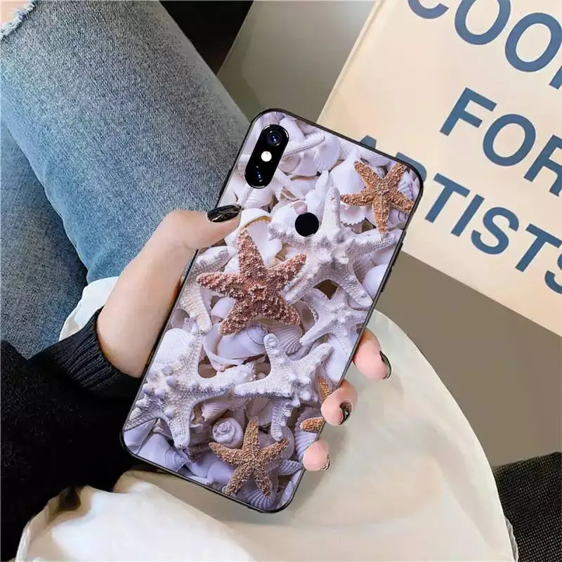 

Pearl shell pink pattern Phone Case For Xiaomi Redmi note 7 8 9 t max3 s 10 pro lite