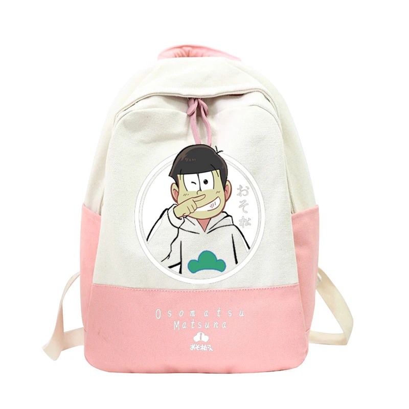 8 Аниме osomatsu san лоскутный рюкзак женский дорожный рюкзаки для подростков девочек osomatsu-san Bagpack женский Mochila - Цвет: 8