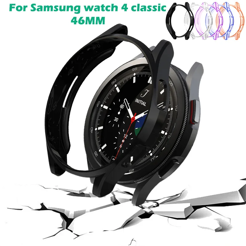

Мягкий защитный чехол из ТПУ для часов Samsung Galaxy Watch 4 Classic 46 мм, чехлы для смарт-часов, защитная оболочка для экрана