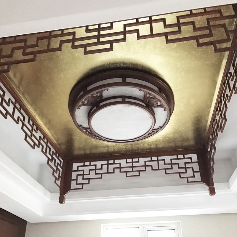 Антикварные листы золотых листьев имитация сплава фольга бумага 8x8 5 см для