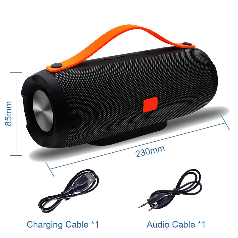 

E13 Mini Wireless Bluetooth Speaker Portable Stereo FM Radio Music Player Subwoofer Column Speakers Boombox for Computer Phones