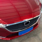 Для Mazda 6 M6 Atenza 2019-2021 передний капот решетка капота губы Литье крышка отделка бар гарнир аксессуары стайлинга автомобилей