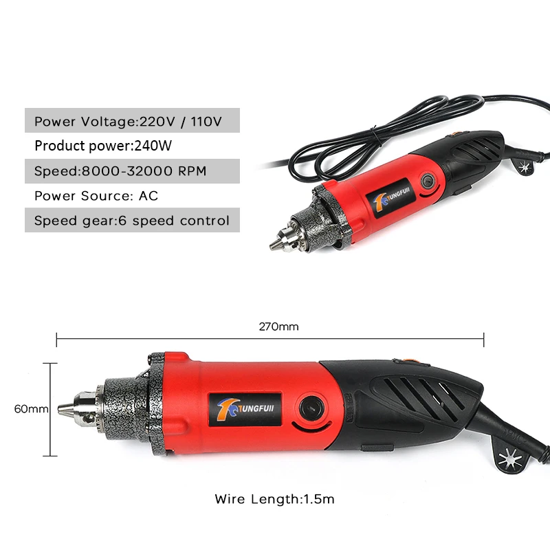 Шлифовальный инструмент Tungfull резьба полировка шлифовка электрическая дрель