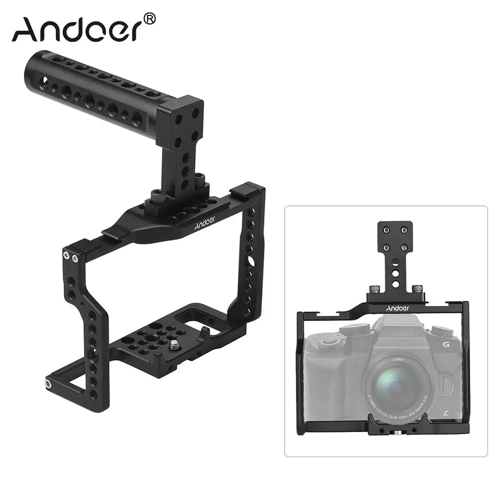 Andoer Защитная клетка для камеры с ручным захватом и верхней ручкой Sony A6000 A6300 A6500 NEX7