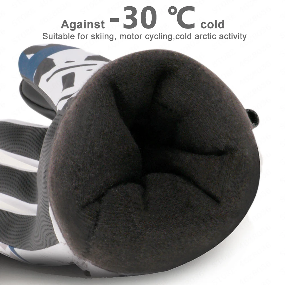 Женские и мужские лыжные перчатки с сенсорным экраном Зимние для езды на