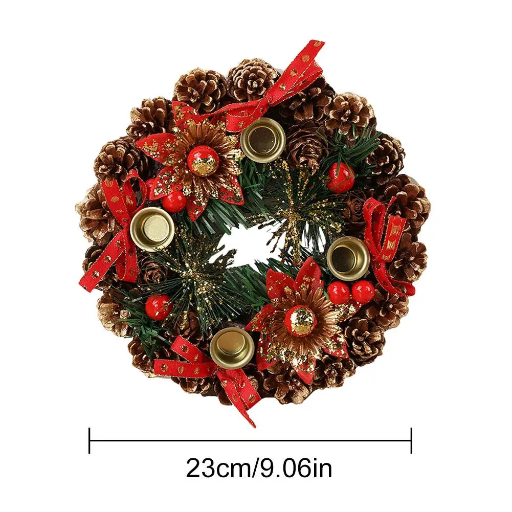 2020 Рождественские венки искусственный созданный вручную гирлянда на дверь