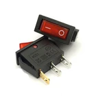 Кулисный переключатель Красный 3-Контактный на-на фиксации 2 Позиция SPDT CQC UL с светильник переменного тока 15A250V Новый лодка кулисный переключатель