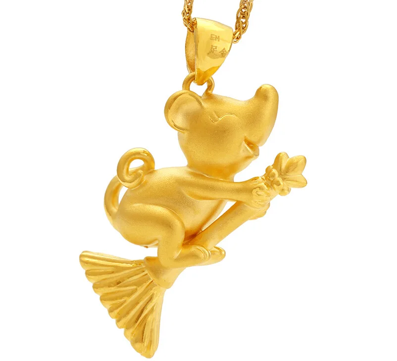

Подвеска мышь PURE 24K желтое золото 2,76 г