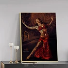 Плакат с изображением девушки-танец в Арабской Каллиграфии, мусульманский суфизм, крутящийся Дервиш, Картина на холсте, мусульманский религиозный декор, картина