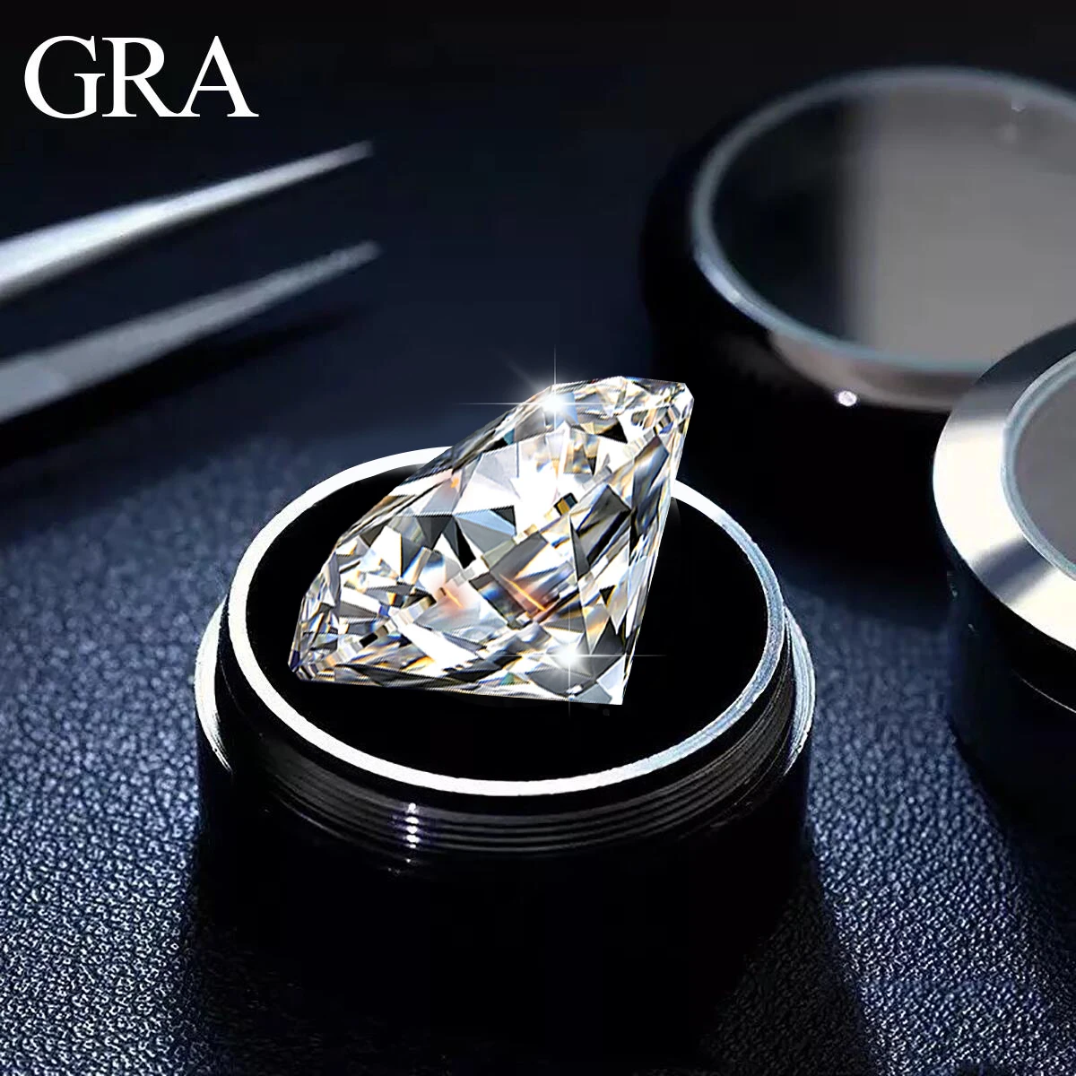 0.1ct To 8ct D Color VVS1 Round Shape Moissanite Stones Brilliant Cut Pass Diamond Tester Loose Gemstone For Women Jewelry Gem