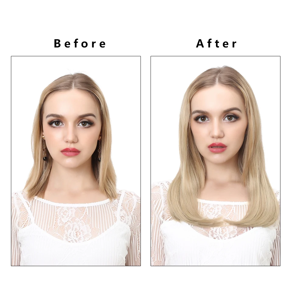 SARLA синтетический полупарик с U образным зажимом для наращивания волос женщин