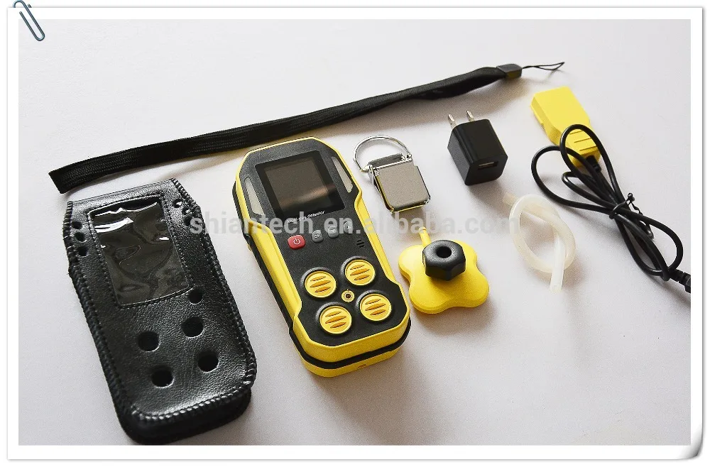 

Gas Detector, CH4/LEL, CO, O2, H2S Portable 4 Gas Analyzer with IP67 with Import City sensors