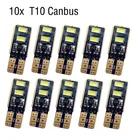 10 шт. CANBUS T10 4smd светодиодный светильник лампы автомобиль без ошибок 5630 12V супер яркий просвет лампы белого цвета