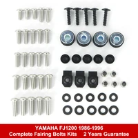 fit for yamaha fj1200 1986 1996 motorcycle complete full fairing bolt kit body screws nuts clips covering bolts stainless steel