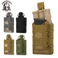 molle system magazine pouch double layer storage bags airsoft tactical ak ar m4 ar15 rifle pistol mag carrier case