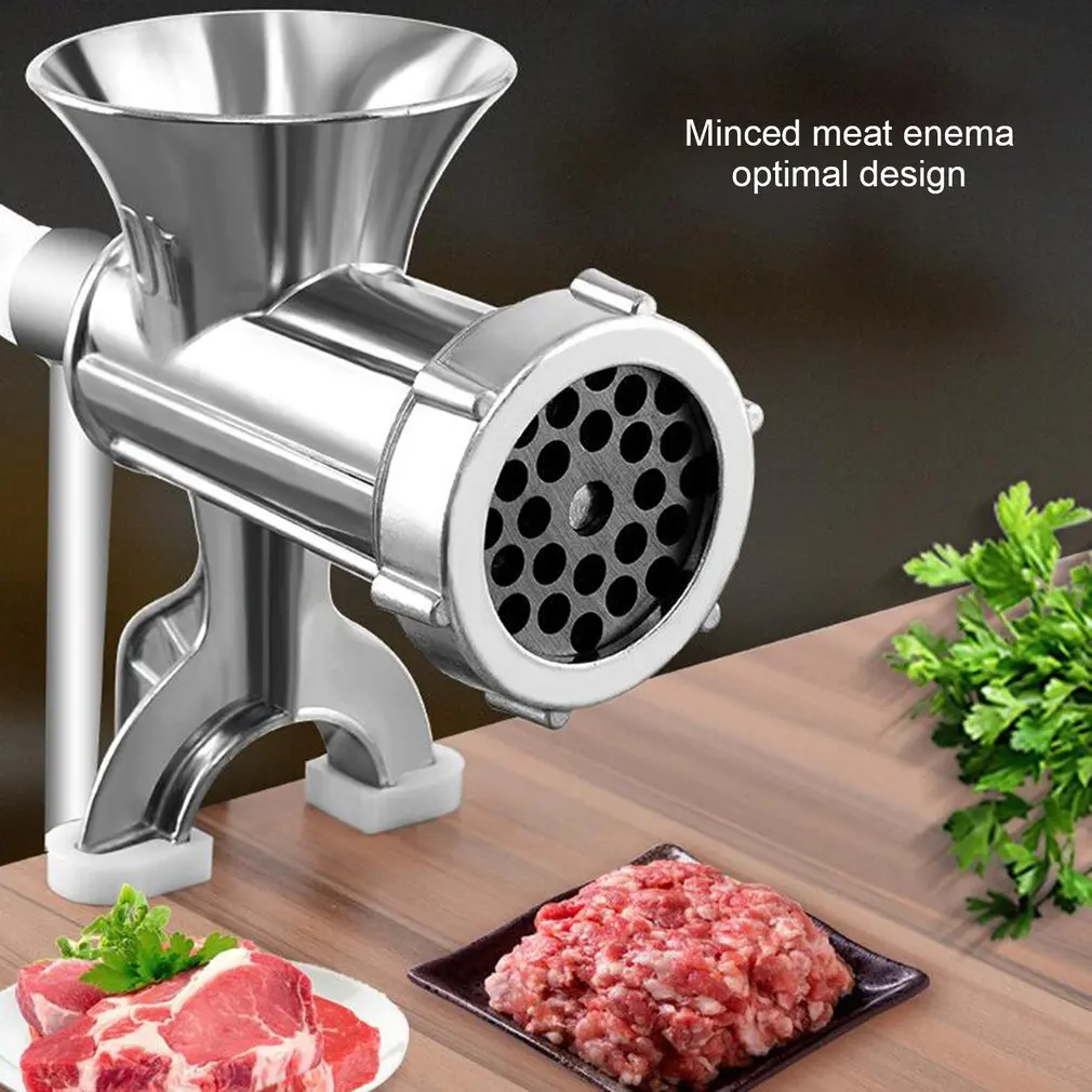 2 Size Household Manual Meat Grinder Hand-crank Homemade Sausage Machine Sausage Stuffer Pepper Grinder And Vegetable Cutter