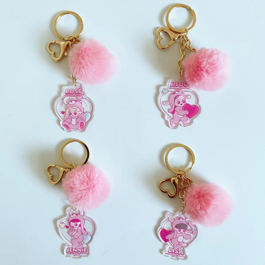 

BP Fashion Cute Cartoon Keychain Acrylic Pendant Same style around