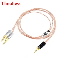 thouliess hifi 2 53 54 4mm balanced single crystal copper headphone upgrade cable for hd700 hd 700 m1060 m1060c headphones
