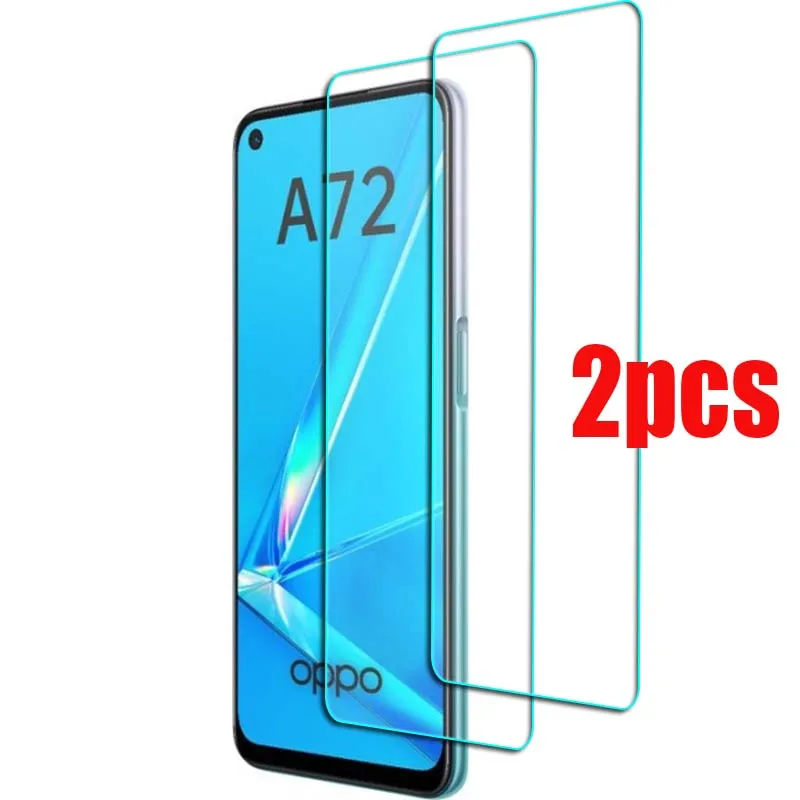 

2 Pcs/Lot For OPPO A72 Tempered Glass On For OPPO A 72 2020 Screen Protector OPPOA72 Safety Glass Protective Film HD Clear