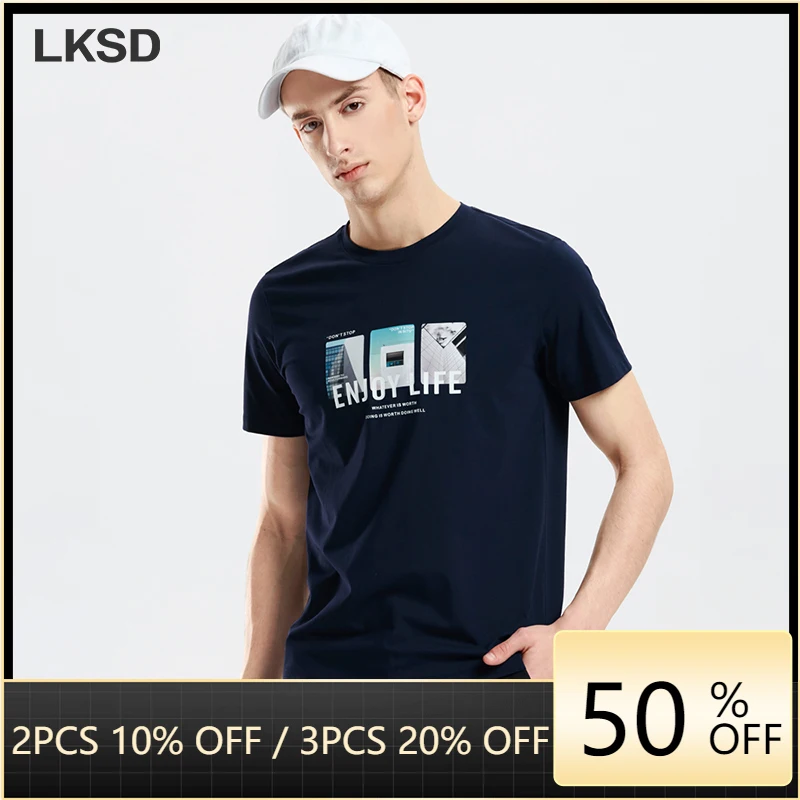 

LKSD Summer New Men's Tshirt Fashion Streetwear Printed Oneck Loose Short Sleeve Oversize Men's Tops U050510183