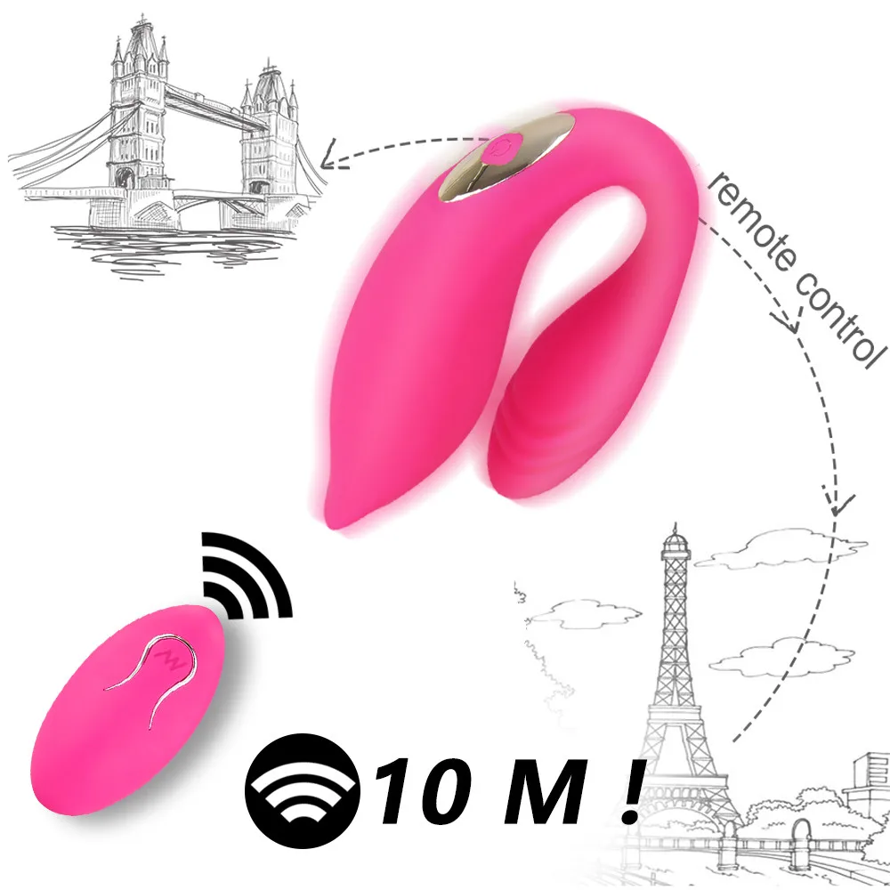 U образный Вибратор двойной страпон фаллоимитатор вибраторы для женщин с