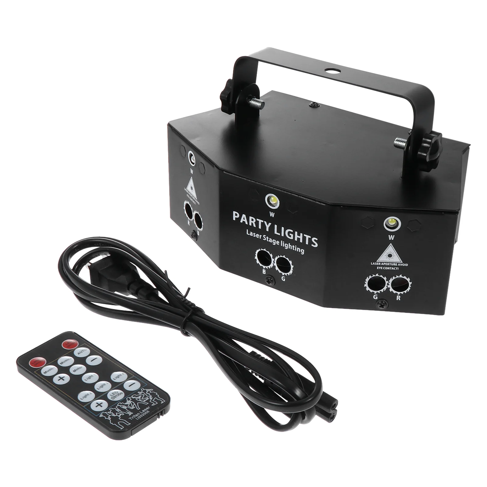 

1PC Stage Outdoor 3D Pattern Lamp Simple LED 9-eye Stage Strobe Light (Plug)