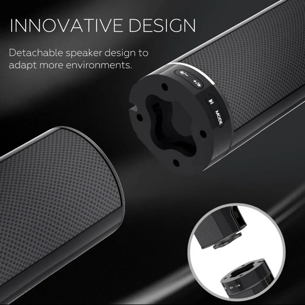Роскошный беспроводной Bluetooth Саундбар 3D объемные стерео колонки Hifi домашний кинотеатр тв Съемная звуковая панель Поддержка RCA AUX HDMI