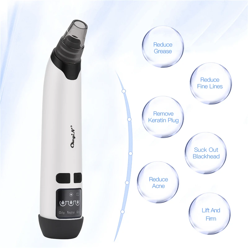 

4 in 1 Vacuum Suction Blackhead Remover Hot Compress Acne Comedone Extractor Dead Skin Remover Electric Facial Cleaning Kit 31