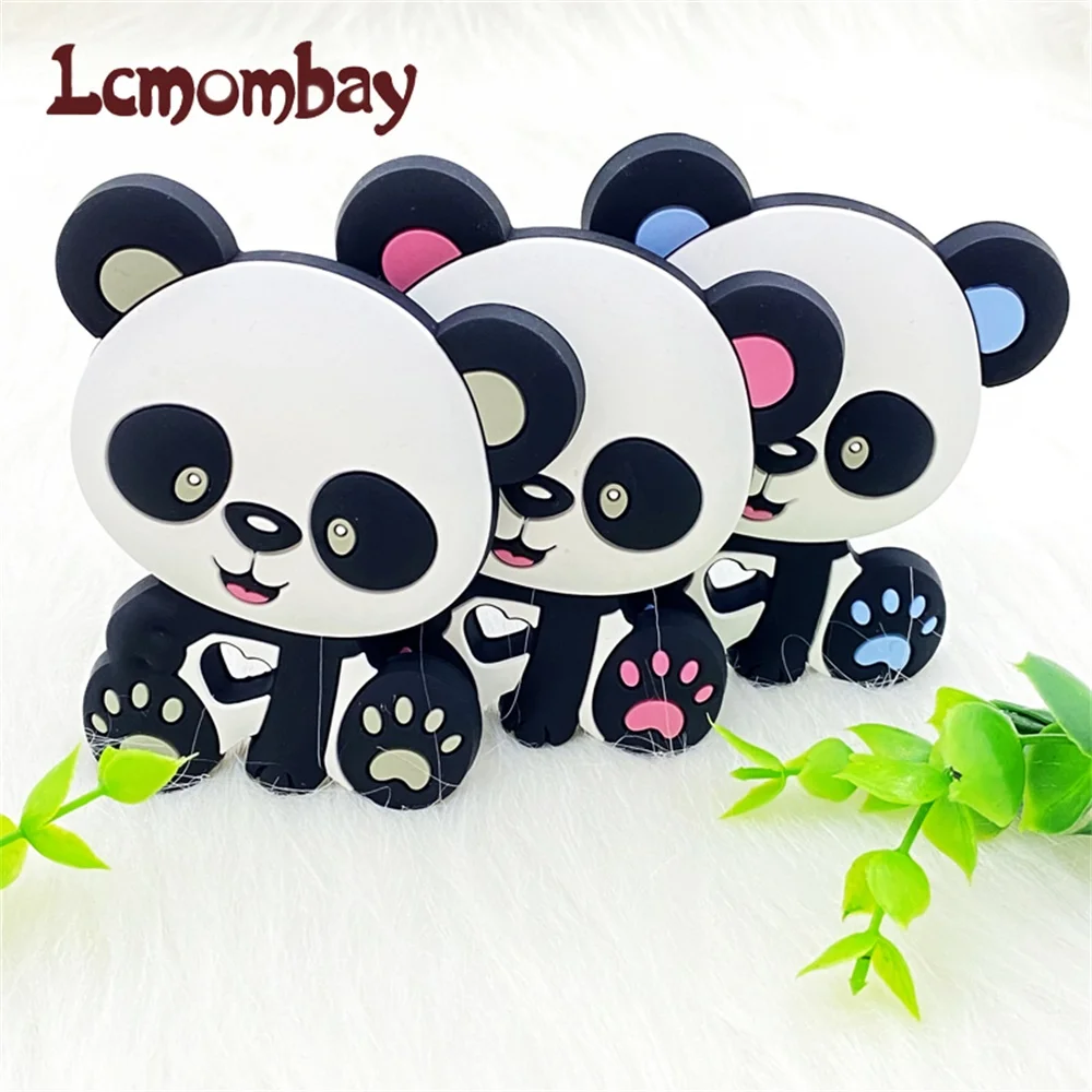 Lcmombay 2 шт./компл. силиконовые животные панда бусы и Прорезыватель Детские